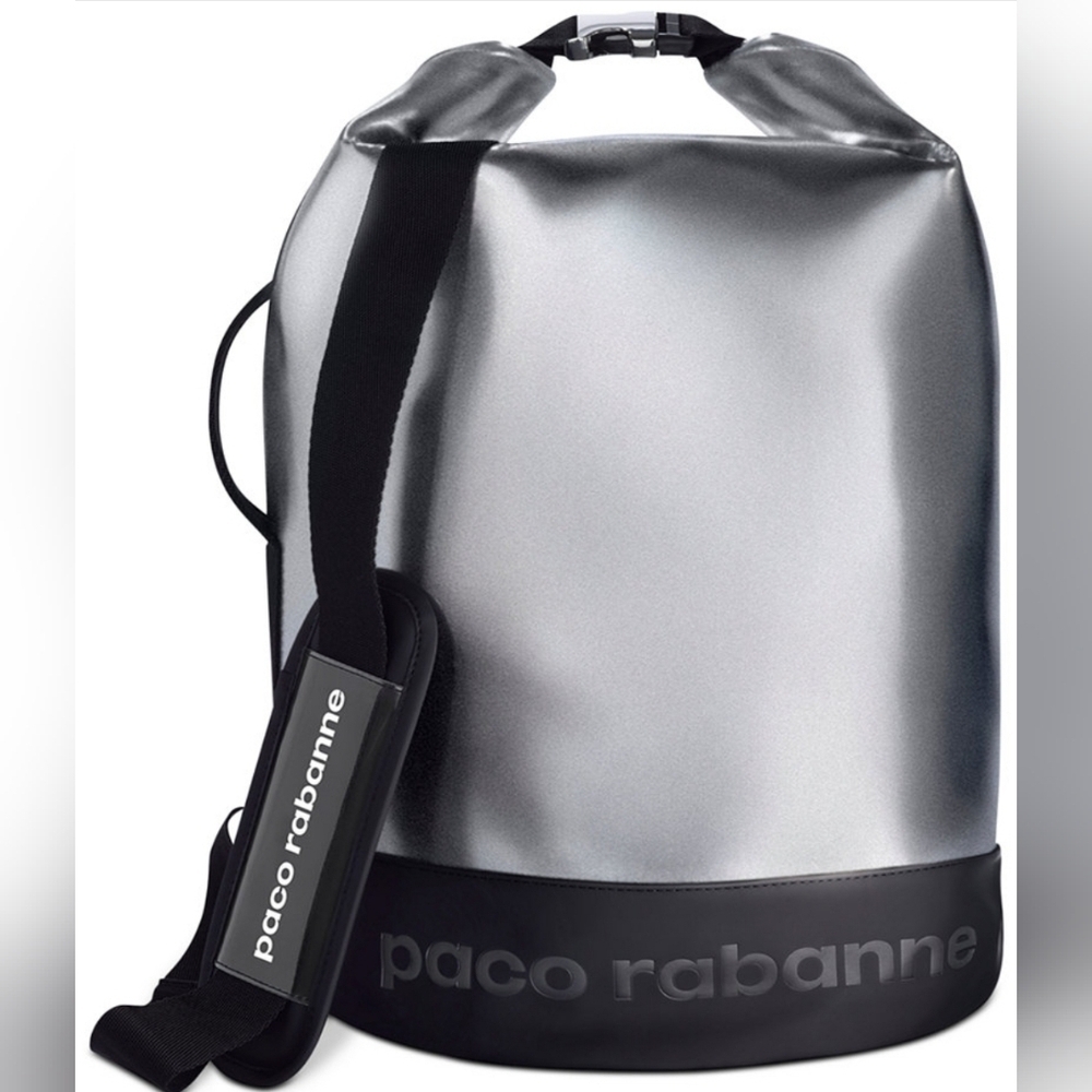 Unisex Paco Rabanne Duffle Bag One Size Silver Black